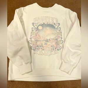 Hollister White Fleece-Lined Sweatshirt